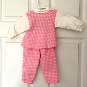 Matching Gingham Check Top & Pant Set